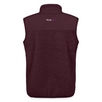 Ghostladys - Unisex Sherpaweste von Stanley/Stella - Maroon - Hinten - AI Model Male 178 light (178cm)