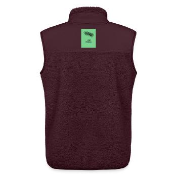 Fußball Leidenschaft Motiv - Unisex Sherpaweste von Stanley/Stella - Maroon - Hinten - AI Model Male 178 light (178cm)
