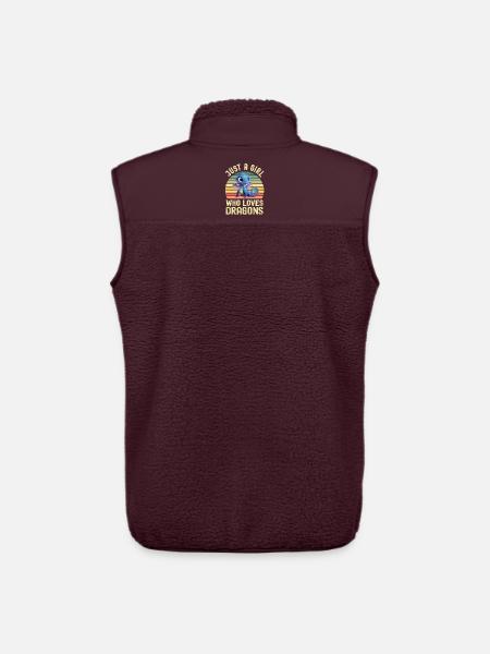 Dragon Dragon - Unisex Sherpa Gilet by Stanley/Stella - maroon