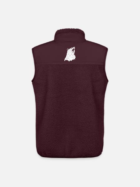 Ours blanc en colère - Veste sans manches sherpa unisexe Stanley/Stella - maroon