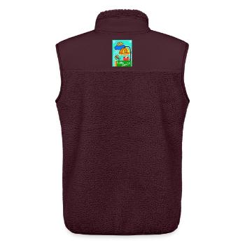EG Frau I positive Sprüche I Muttertag I Urlaub - Unisex Sherpaweste von Stanley/Stella - Maroon - Hinten - AI Model Male 178 light (178cm)