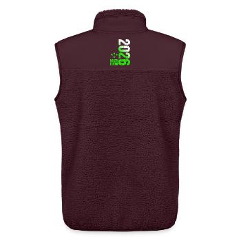 Darts Meister 2026 Kreisliga shirt grün weiß - Unisex Sherpaweste von Stanley/Stella - Maroon - Hinten - AI Model Male 178 light (178cm)