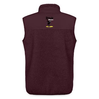 Breakdance flex - Unisex Sherpaweste von Stanley/Stella - Maroon - Hinten - AI Model Male 178 light (178cm)