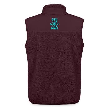 Tennis ist nur Physik in cyan - Unisex Sherpaweste von Stanley/Stella - Maroon - Hinten - AI Model Male 178 light (178cm)