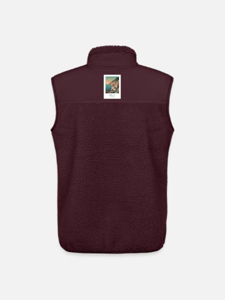 Italia Coastal Magic Motorcycle - Unisex Sherpa Gilet by Stanley/Stella - maroon
