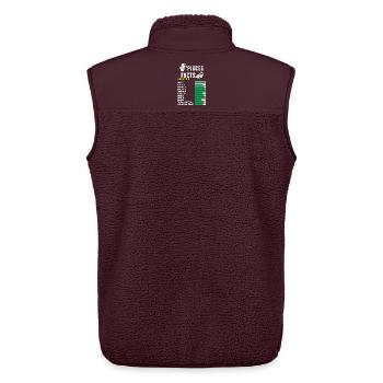 Sternzeichen Fische - Unisex Sherpaweste von Stanley/Stella - Maroon - Hinten - AI Model Male 178 light (178cm)