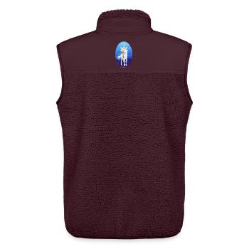 Das Leben ist magisch! - Sonja Ariel von Staden - Unisex Sherpaweste von Stanley/Stella - Maroon - Hinten - AI Model Male 178 light (178cm)