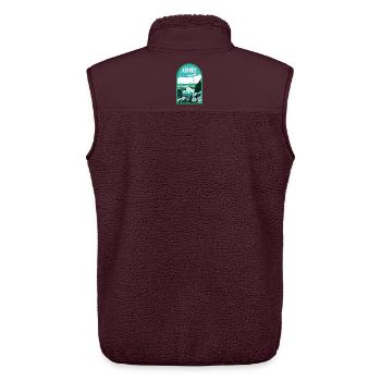 Illustration See Sete Cidades, Azoren - Unisex Sherpaweste von Stanley/Stella - Maroon - Hinten - AI Model Male 178 light (178cm)