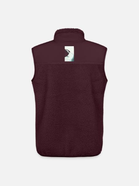 Structures fluides - Veste sans manches sherpa unisexe Stanley/Stella - maroon