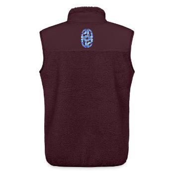 24 JAHRE ALT 2002 24. GEBURTSTAG - Unisex Sherpaweste von Stanley/Stella - Maroon - Hinten - AI Model Male 178 light (178cm)