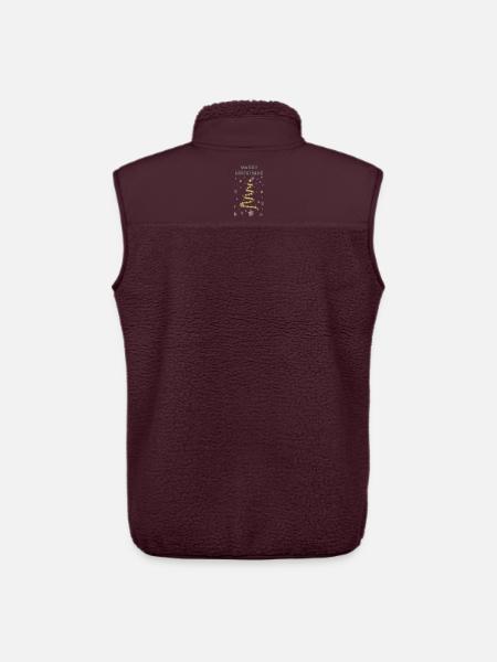Goldener Weihnachtsbaum - Unisex Sherpaweste von Stanley/Stella - Maroon