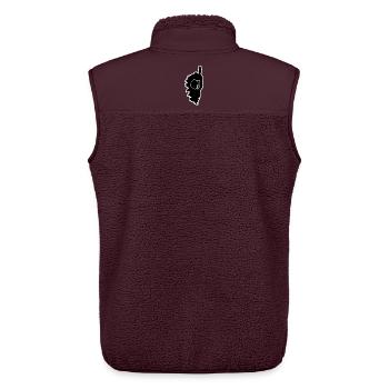 Corsica Korsika Insel Flagge Symbol Geschenk - Unisex Sherpaweste von Stanley/Stella - Maroon - Hinten - AI Model Male 178 light (178cm)