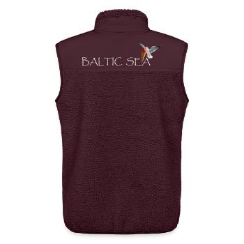 Ostsee Möwe die Eis klaut - Unisex Sherpa Gilet by Stanley/Stella - maroon - Back - AI Model Male 178 light (178cm)