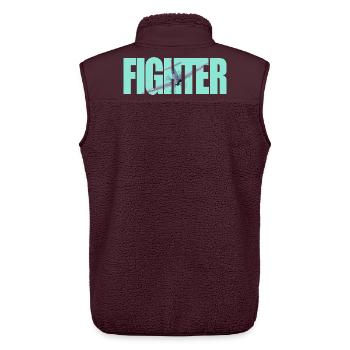 Fighter Spitfire - Unisex Sherpaweste von Stanley/Stella - Maroon - Hinten - AI Model Male 178 light (178cm)