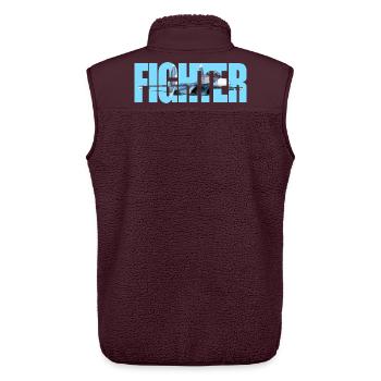 Fighter Su-30 SM - Unisex Sherpa Gilet by Stanley/Stella - maroon - Back - AI Model Male 178 light (178cm)
