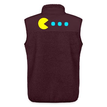 Retro Game - Unisex Sherpaweste von Stanley/Stella - Maroon - Hinten - AI Model Male 178 light (178cm)