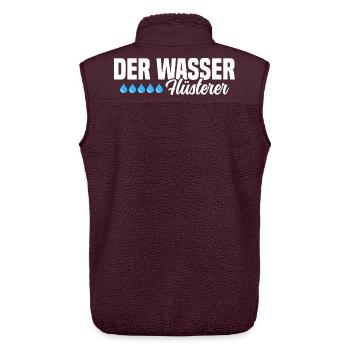 The Water Whisperer - Unisex Sherpa Gilet by Stanley/Stella - maroon - Back - AI Model Male 178 light (178cm)