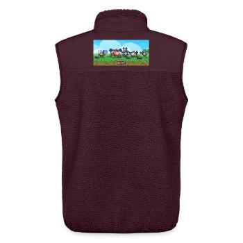 Bauern Gym Pixel-Show - Unisex Sherpaweste von Stanley/Stella - Maroon - Hinten - AI Model Male 178 light (178cm)