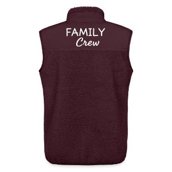 Family Crew Familien Outfit Familie Statement - Unisex Sherpaweste von Stanley/Stella - Maroon - Hinten - AI Model Male 178 light (178cm)