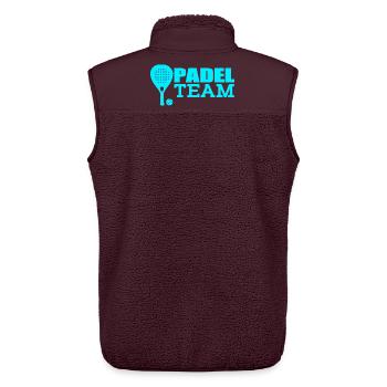 Padel - Unisex Sherpa Gilet by Stanley/Stella - maroon - Back - AI Model Male 178 light (178cm)