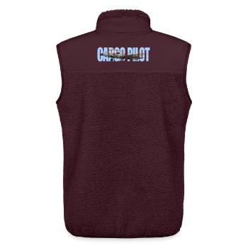 Cargo pilot B-307 - Unisex Sherpaweste von Stanley/Stella - Maroon - Hinten - AI Model Male 178 light (178cm)