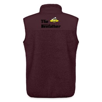 The Beefather - Unisex Sherpaweste von Stanley/Stella - Maroon - Hinten - AI Model Male 178 light (178cm)
