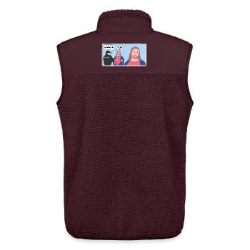 Jesus „Nur Wasser“ Meme - Unisex Sherpaweste von Stanley/Stella - Maroon - Hinten - AI Model Male 178 light (178cm)