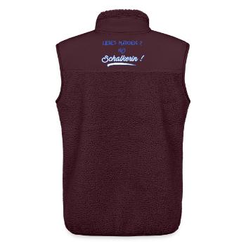 Liebes Mädchen? Nö Schalkerin - Schalke Fan - Unisex Sherpaweste von Stanley/Stella - Maroon - Hinten - AI Model Male 178 light (178cm)