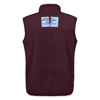 My Account Balance & Me – It's Complicated - Unisex Sherpa Gilet by Stanley/Stella - maroon - Back - AI Model Male 178 light (178cm)