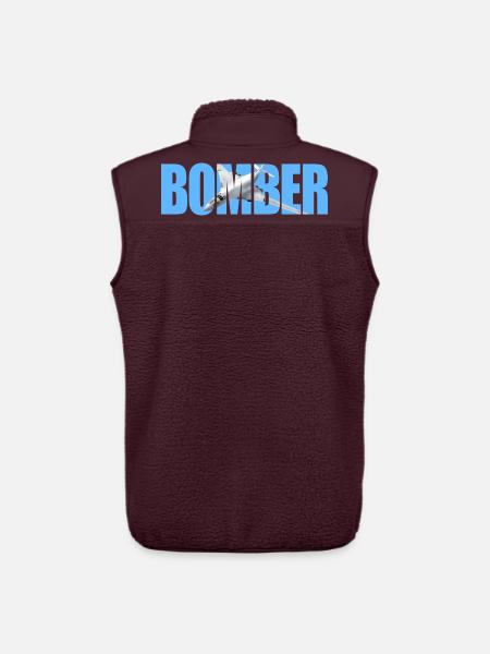 Bomber Tu-160 - Unisex Sherpa Gilet by Stanley/Stella - maroon