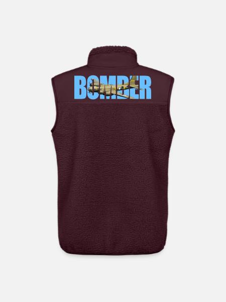 Bomber B-17 Flying Fortress - Unisex Sherpa Gilet by Stanley/Stella - maroon