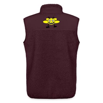 bees males - Unisex Sherpa Gilet by Stanley/Stella - maroon - Back - AI Model Male 178 light (178cm)
