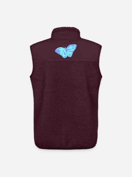 Butterfly - Unisex Sherpa Gilet by Stanley/Stella - maroon