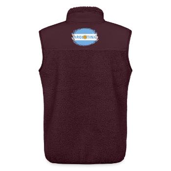 Argentinien flag2 - Unisex Sherpaweste von Stanley/Stella - Maroon - Hinten - AI Model Male 178 light (178cm)