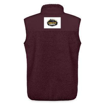 Concrete Jungle Shadow - Unisex Sherpaweste von Stanley/Stella - Maroon - Hinten - AI Model Male 178 light (178cm)