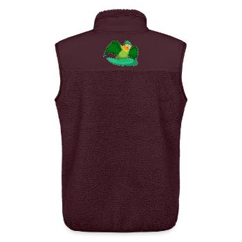 Snowboardeur Parrot Snowboard - Veste sans manches sherpa unisexe Stanley/Stella - maroon - Dos - AI Model Male 178 light (178cm)