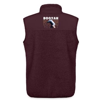 Design von Gaming-Inhalten mit VR-Controller - Unisex Sherpaweste von Stanley/Stella - Maroon - Hinten - AI Model Male 178 light (178cm)