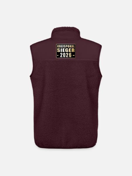 District Cup Winner 2026 - Unisex Sherpa Gilet by Stanley/Stella - maroon
