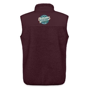 Oldtimer Juni 1986 | Geburtstag Geschenk - Unisex Sherpaweste von Stanley/Stella - Maroon - Hinten - AI Model Male 178 light (178cm)