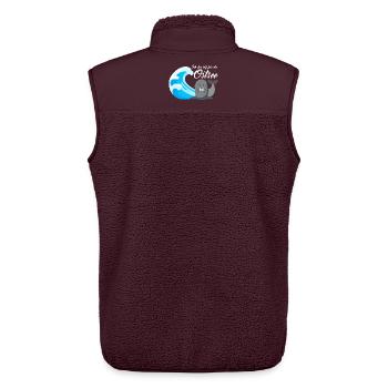 Ich bin reif für die Ostsee - Unisex Sherpaweste von Stanley/Stella - Maroon - Hinten - AI Model Male 178 light (178cm)