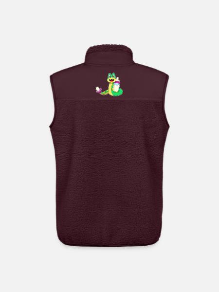 Snake Baby Bottle Milk - Unisex Sherpa Gilet by Stanley/Stella - maroon