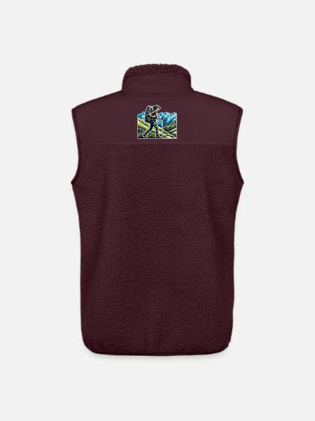 Hiker Hiking - Unisex Sherpa Gilet by Stanley/Stella - maroon