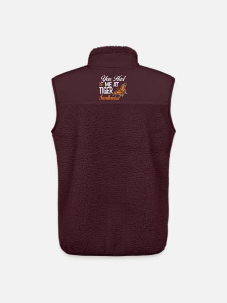 Entomology Insect Butterflies Eastern Tiger - Unisex Sherpa Gilet by Stanley/Stella - maroon