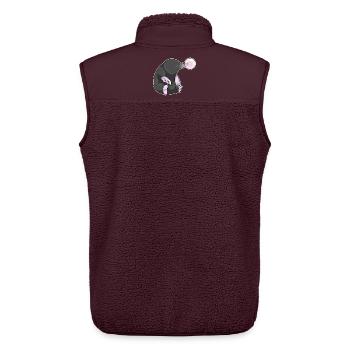 Maulwurf Kaugummi - Unisex Sherpaweste von Stanley/Stella - Maroon - Hinten - AI Model Male 178 light (178cm)