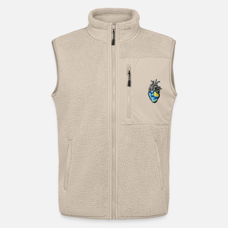 Van Gogh - Unisex Sherpaweste von Stanley/Stella - Beige