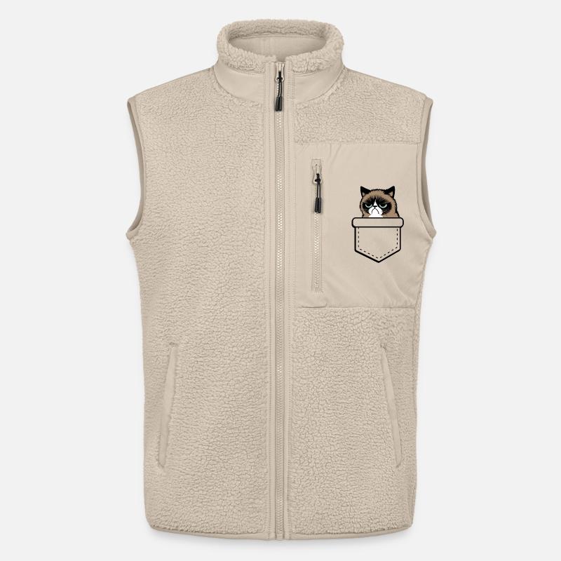 grumpy  - Unisex Sherpaweste von Stanley/Stella - Beige