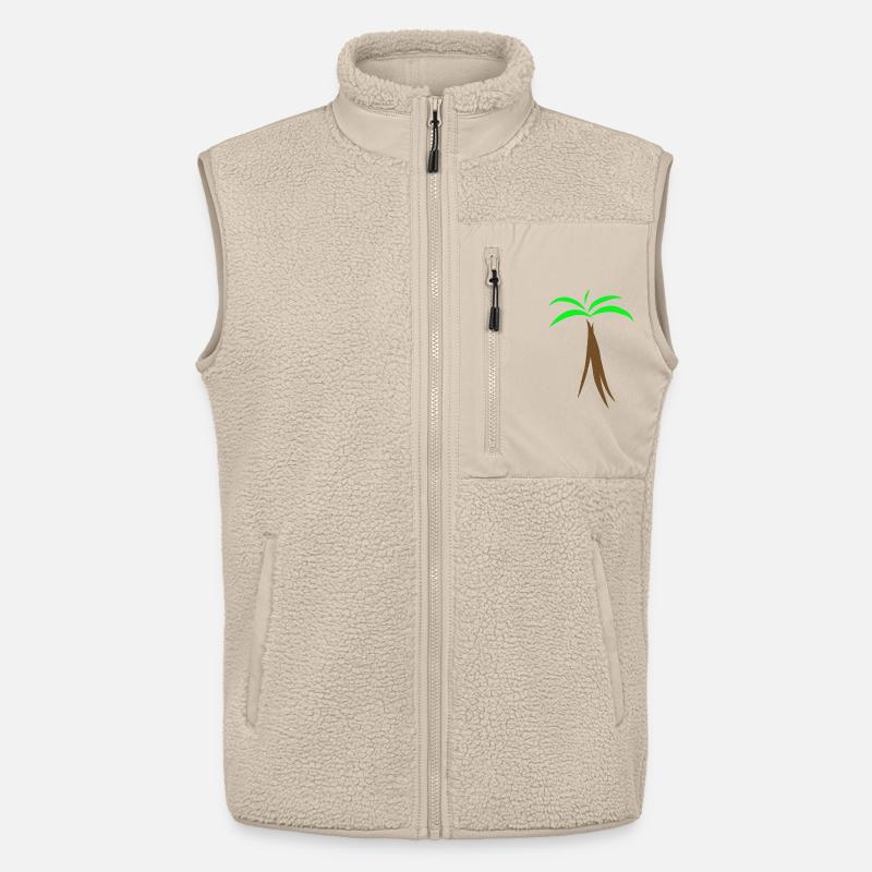 Palme - Unisex Sherpaweste von Stanley/Stella - Beige