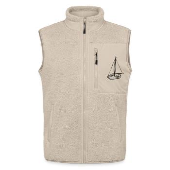 Boot - Unisex Sherpaweste von Stanley/Stella - Beige - Vorne - AI Model Male 178 light (178cm) & AI Model Female 172 light (172cm)