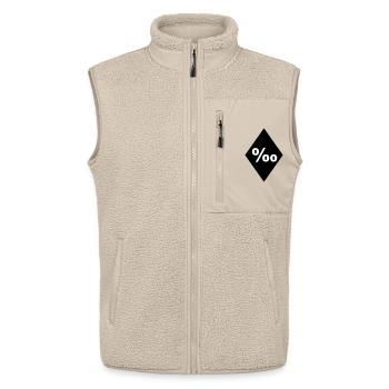 Promille Element (JGA MC-Rocker-Kutten-Design) - Unisex Sherpaweste von Stanley/Stella - Beige - Vorne - AI Model Male 178 light (178cm) & AI Model Female 172 light (172cm)