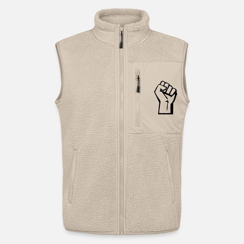 Faust - Proletariat - Arbeiter - Unisex Sherpaweste von Stanley/Stella - Beige